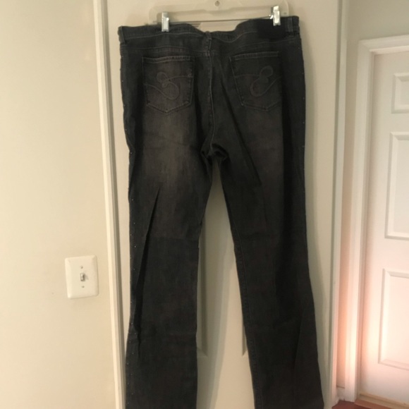 Escada Sport Luca Straigh-Leg Jean with Studs - Picture 5 of 6